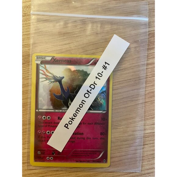 Pokemon  2015 Xerneas  XY BREAKthrough Holo Card 107/162 Basic HP120 - Picture 8 of 8